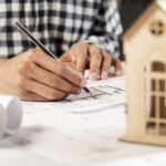 people writing background wooden house